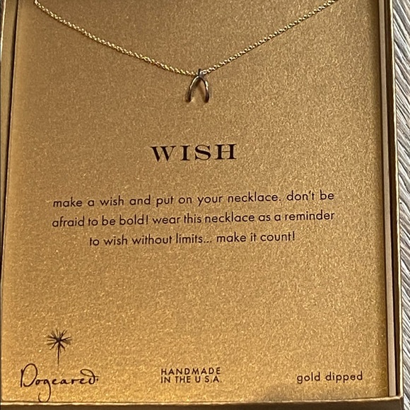 NIB Dogeared Wishbone Charm Necklace - Picture 5 of 7
